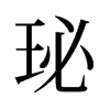 珌的舊字形