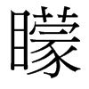 矇的臺(tái)灣細(xì)明體