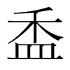 盉的韓國明朝體